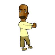 comic cartoon balding man explaining N2