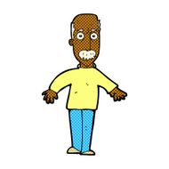comic cartoon annoyed old man N8