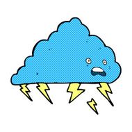 comic cartoon thundercloud