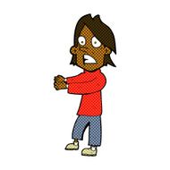 comic cartoon shocked man N14