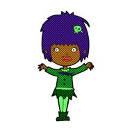 comic cartoon happy vampire girl N5