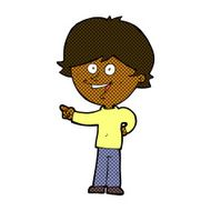 comic cartoon boy laughing and pointing N2