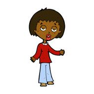 comic cartoon tired woman N5