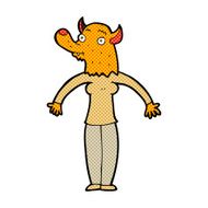 comic cartoon friendly fox woman