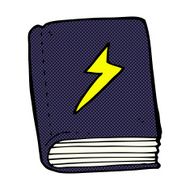comic cartoon magic spell book