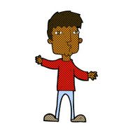 comic cartoon curious man N7