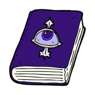 comic cartoon magic spell book N3
