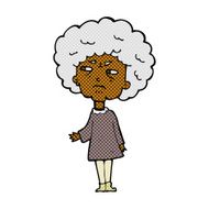comic cartoon old lady N2