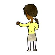 comic cartoon woman gesturing N4