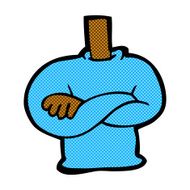 comic cartoon folded arms body N2