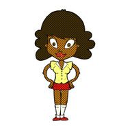 comic cartoon pretty woman N31