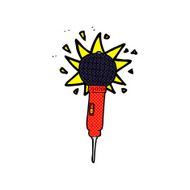comic cartoon microphone N4
