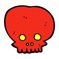 comic cartoon spooky skull symbol N3