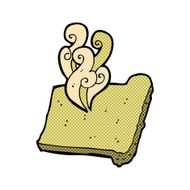 comic cartoon hot toast