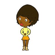 comic cartoon concerned woman N2