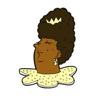 comic cartoon queen head N2