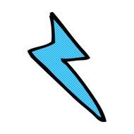 comic cartoon lightning bolt symbol N3