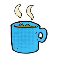 comic cartoon mug of coffee N2