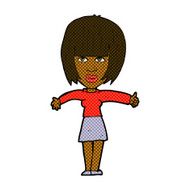 comic cartoon annoyed woman N26