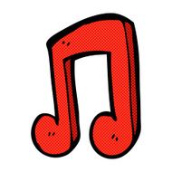 comic cartoon musical note N5