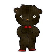 comic cartoon little black bear N2