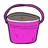comic cartoon metal bucket N2