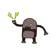 funny comic cartoon robot N7