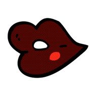 comic cartoon glossy lips