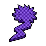 comic cartoon lightning bolt symbol N4