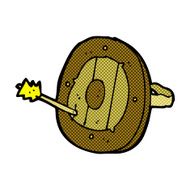 comic cartoon shield with arrow N2