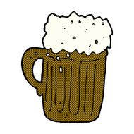 comic cartoon mug of beer N4