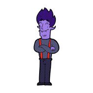 comic cartoon happy vampire man N4