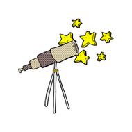 comic cartoon telescope N4