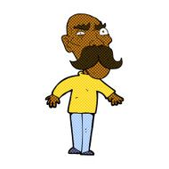 comic cartoon angry old man N19