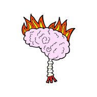 comic cartoon brain N2