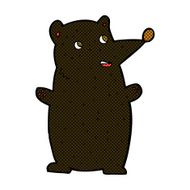 funny comic cartoon black bear