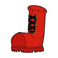 comic cartoon old work boot N2