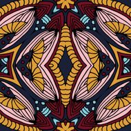 ethnic abstract hand-drawn seamless pattern N83