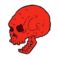 comic cartoon spooky skull N20
