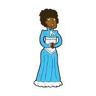 comic cartoon shocked victorian woman N2