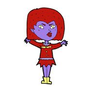 comic cartoon vampire girl N30