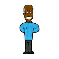 comic cartoon annoyed balding man N2