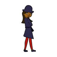 comic cartoon female spy N4