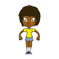 comic cartoon pretty girl N17