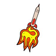 comic cartoon missile N4