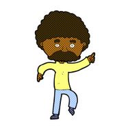 comic cartoon seventies style man disco dancing N2