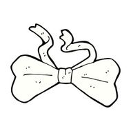 comic cartoon bow tie N13
