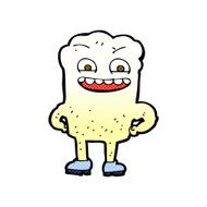 comic cartoon happy tooth N6