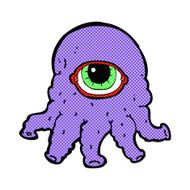 comic cartoon alien head N2