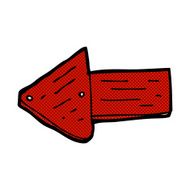 comic cartoon pointing arrow symbol
